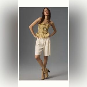 Anthropologie Strapless Top